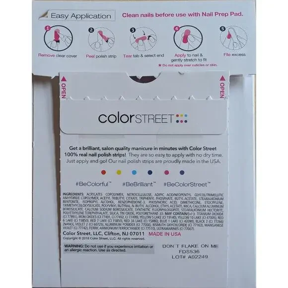 🏖️Color Street Don't Flake on Me Nail Strips - Picture 2 of 2
